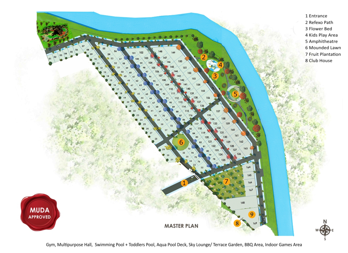 green Valley sites layout